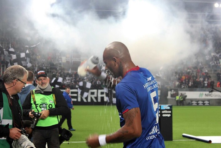 Carvalho kjøler seg ned. Foto: André Kjernsli Carvalho kjøler seg ned. Foto: André Kjernsli