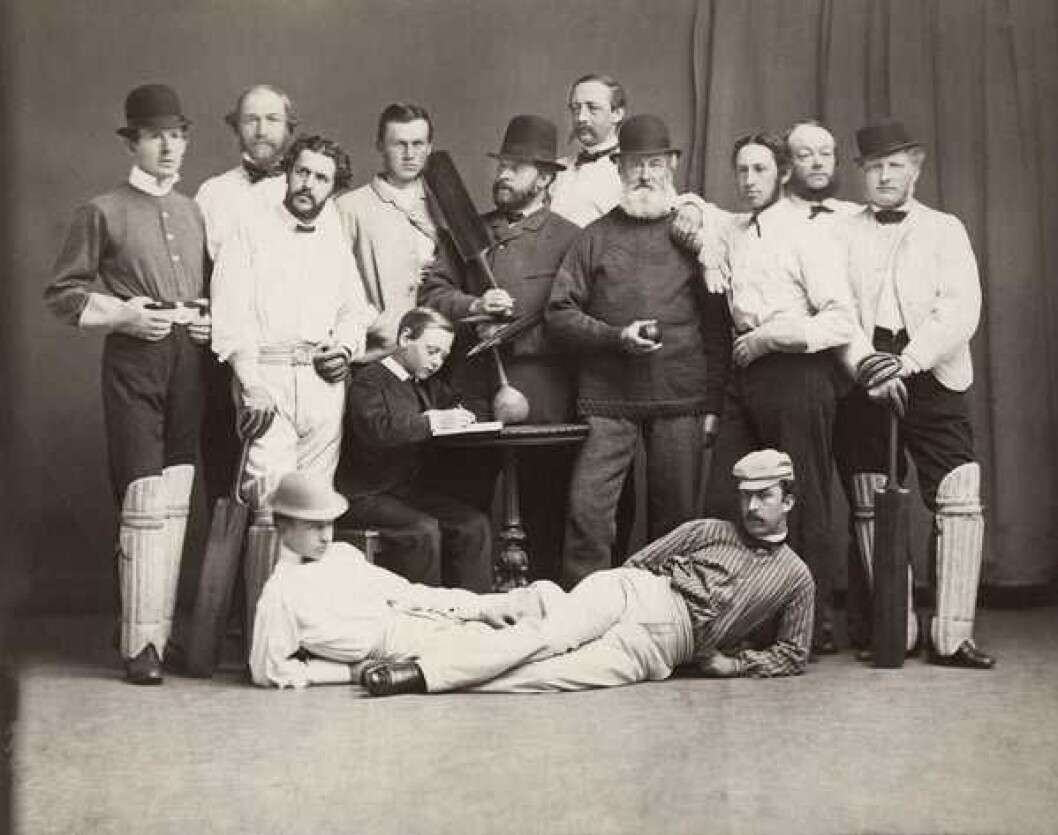 Christiania Cricket Club i omtrent 1866. Foto: Wilhelm Cappelen, Oslo museum Christiania Cricket Club i omtrent 1866. Foto: Wilhelm Cappelen, Oslo museum