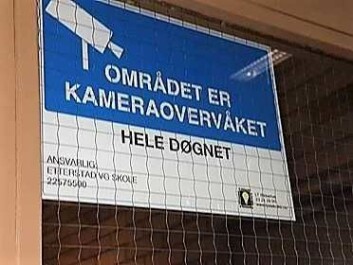 Området er kameraovervåket. Foto: Hannah Skare Myklebust Området er kameraovervåket. Foto: Hannah Skare Myklebust