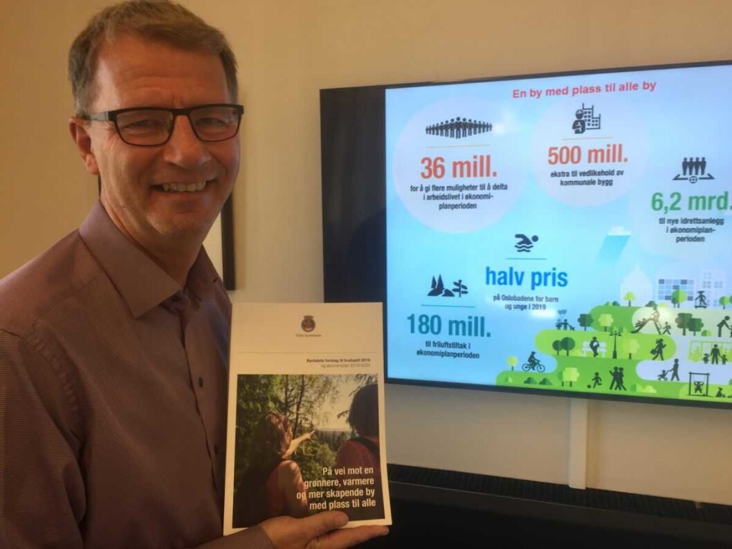 Robert Steen legger frem tidenes mest offensive budsjett i Oslo kommune. Foto: Vegard Velle Robert Steen legger frem tidenes mest offensive budsjett i Oslo kommune. Foto: Vegard Velle