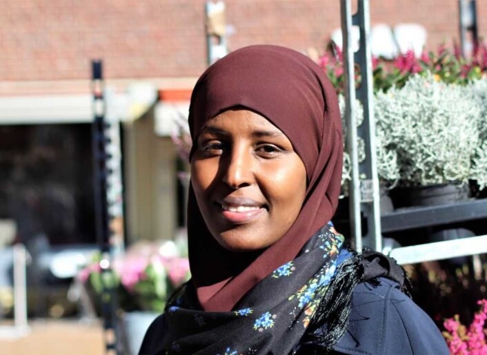 Faisa Warsame var rørt over støtten fra folk på Tøyen. Foto: André Kjernsli Faisa Warsame var rørt over støtten fra folk på Tøyen. Foto: André Kjernsli