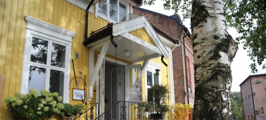 I et gult trehus på Sagene åpnet nylig blomsterbutikken Verksted Jord. Møbler, blomster og bøker: alt i huset er til salgs