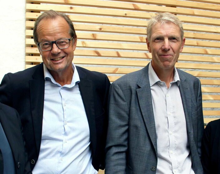 Både Boligbyggs styreleder Jan-Erik Nielsen (til v.) og administrerende direktør Jon Carlsen måtte tre til side i fjor. Foto: Boligbygg Både Boligbyggs styreleder Jan-Erik Nielsen (til v.) og administrerende direktør Jon Carlsen måtte tre til side i fjor. Foto: Boligbygg
