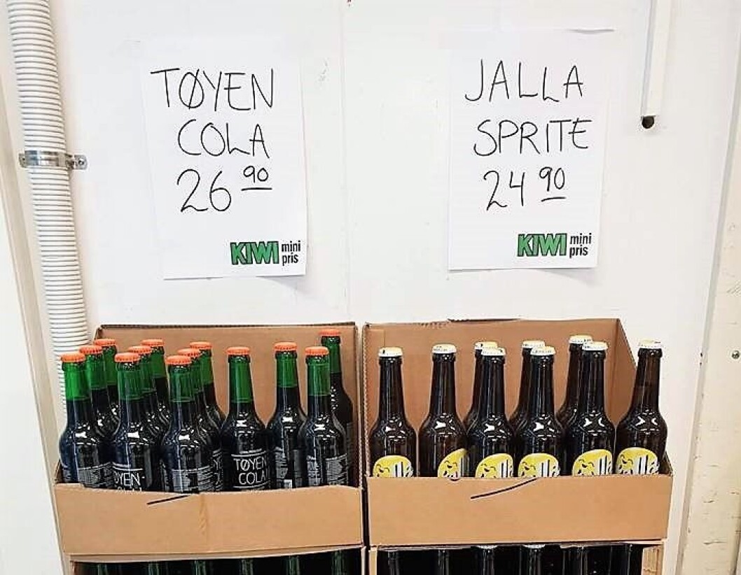 Tøyen Cola og Jallasprite. Foto: Thomas Myrseth Tøyen Cola og Jallasprite. Foto: Thomas Myrseth
