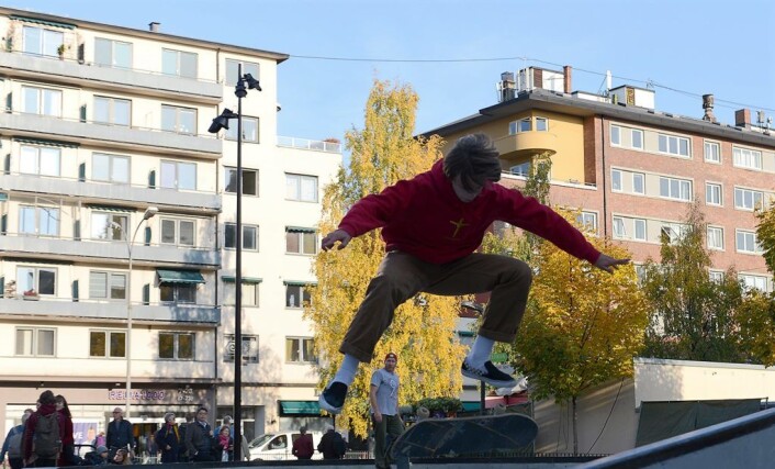 Full konsentrasjon når triks skal utføres. Foto: Morten Lauveng Jørgensen Full konsentrasjon når triks skal utføres. Foto: Morten Lauveng Jørgensen