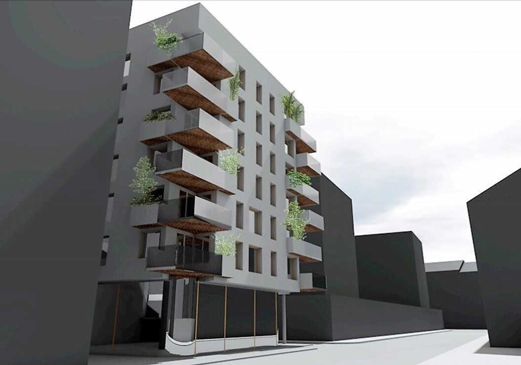 Slik kan Hagegata 27 bli seende ut. Illustrasjon: A38 arkitekter Slik kan Hagegata 27 bli seende ut. Illustrasjon: A38 arkitekter