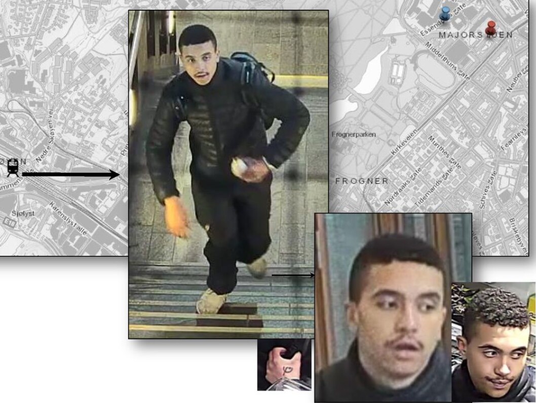 Denne mannen knyttes til både ran i Essendrops gate mandag morgen, og knivdrapet i Arbos gate samme dag. Nå ber politiet publikum om hjelp til å finne identiteten hans. Foto: Politiet Denne mannen knyttes til både ran i Essendrops gate mandag morgen, og knivdrapet i Arbos gate samme dag. Nå ber politiet publikum om hjelp til å finne identiteten hans. Foto: Politiet