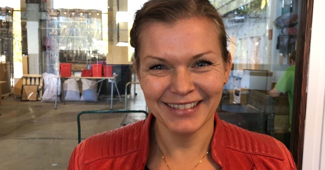 Camilla Berg Johnsen, Jobb- og markedsveileder i OsloKollega. Hun hjelper folk i jobb. Skjermbilde fra video av Thea Leivestad Camilla Berg Johnsen, Jobb- og markedsveileder i OsloKollega. Hun hjelper folk i jobb. Skjermbilde fra video av Thea Leivestad