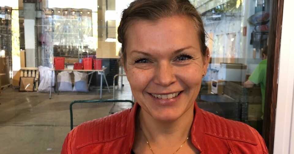 Camilla Berg Johnsen, Jobb- og markedsveileder i OsloKollega. Hun hjelper folk i jobb. Skjermbilde fra video av Thea Leivestad