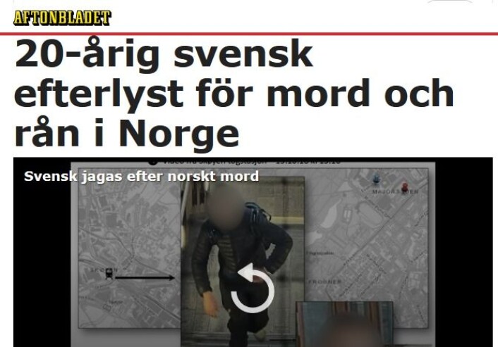 Overskriften i den svenske avisen Aftonbladet søndag morgen. Overskriften i den svenske avisen Aftonbladet søndag morgen.