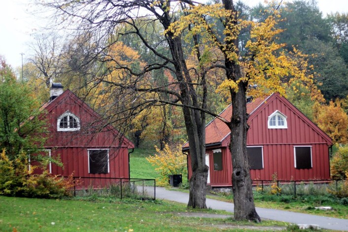 I Tøyenparken står disse to portnerboligene tomme, og vinduene i første etasje er spikret igjen. Disse vil bli pusset opp og satt i bruk av Lille Tøyen fotballklubb til neste år. Foto: Pål Velo I Tøyenparken står disse to portnerboligene tomme, og vinduene i første etasje er spikret igjen. Disse vil bli pusset opp og satt i bruk av Lille Tøyen fotballklubb til neste år. Foto: Pål Velo