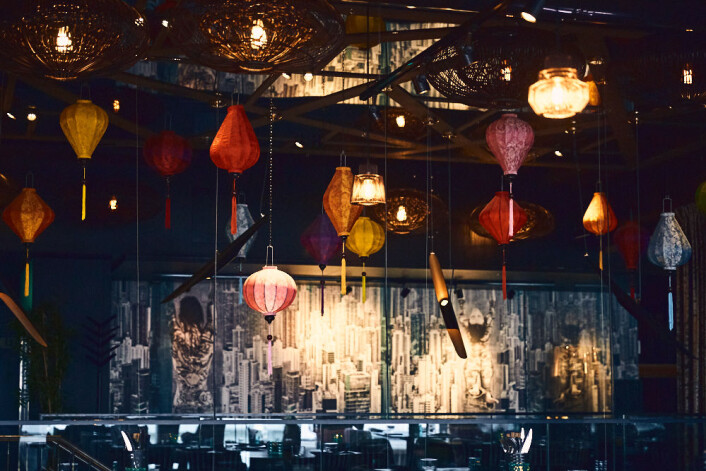 Stilen på ASIA er mørk, eksotisk og moderne. Foto: Kristin Svanæs-Soot Stilen på ASIA er mørk, eksotisk og moderne. Foto: Kristin Svanæs-Soot