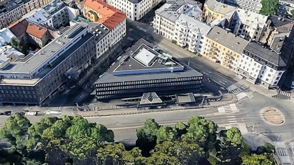 Henrik Ibsens gate 48 ble bygget som USAs ambassade i 1959. Nå er det Fredensborg AS som er eier. Faksimile Google Maps