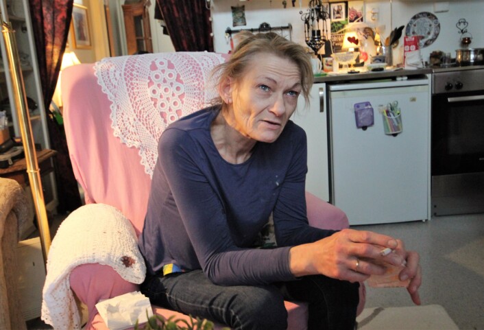 På hjemmebesøk hos Sissel. Foto: André Kjernsli På hjemmebesøk hos Sissel. Foto: André Kjernsli
