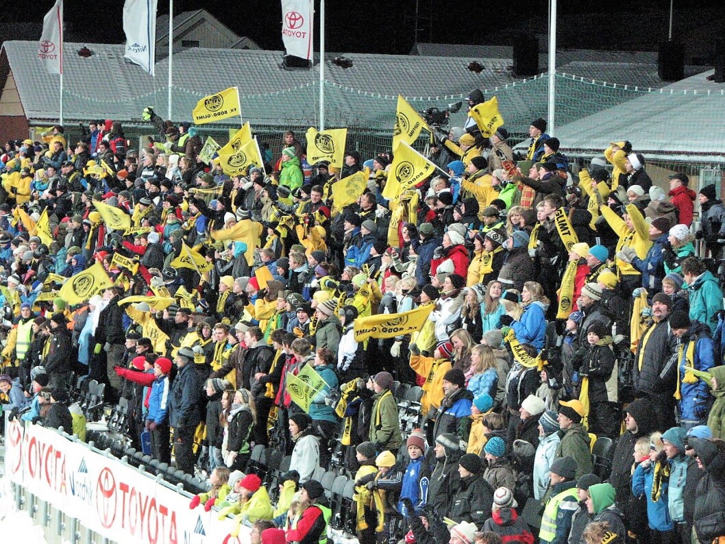 Spennende kamp mellom Vålerenga og Bodø/Glimt på Aspmyra stadion. Illustrasjonsfoto: Lars Røed Hansen Wikipedia Spennende kamp mellom Vålerenga og Bodø/Glimt på Aspmyra stadion. Illustrasjonsfoto: Lars Røed Hansen Wikipedia