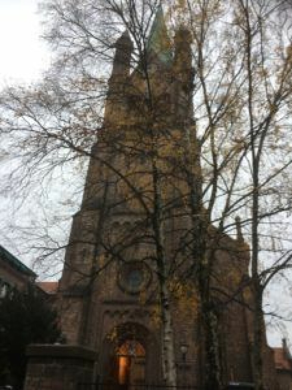 Grønland kirke en høstdag. Foto: Kjersti Opstad