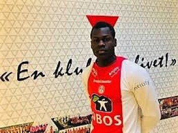 Toppscorer Moses Mawa sto for en av scoringene i opprykkskampen. Foto: KFUM Oslo Toppscorer Moses Mawa sto for en av scoringene i opprykkskampen. Foto: KFUM Oslo
