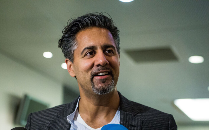 Venstres stortingsrepresentant fra Oslo, Abid Raja, er fornøyd med dommen mot islamisten Mohyeldeen Mohammad. Foto: Mariam Butt / NTB Scanpix Venstres stortingsrepresentant fra Oslo, Abid Raja, er fornøyd med dommen mot islamisten Mohyeldeen Mohammad. Foto: Mariam Butt / NTB Scanpix
