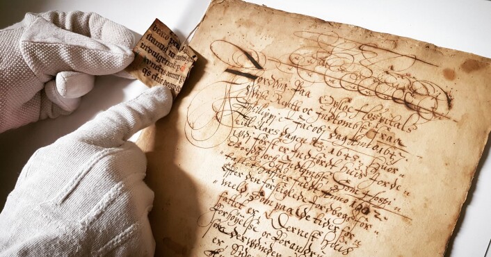 Oslo Hospitals jordebok fra 1648 er en oversikt over eiendommer hospitalet eide og hva de som drev gårdene skyldte i naturalia hvert år. Foto: Kulturetaten Oslo Hospitals jordebok fra 1648 er en oversikt over eiendommer hospitalet eide og hva de som drev gårdene skyldte i naturalia hvert år. Foto: Kulturetaten