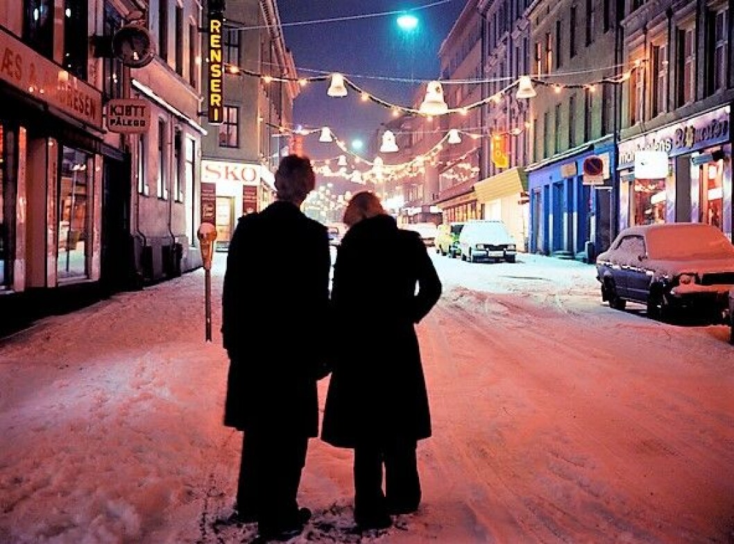 Markveien i desember 1977. Foto: Ukjent/Oslo Museum Markveien i desember 1977. Foto: Ukjent/Oslo Museum
