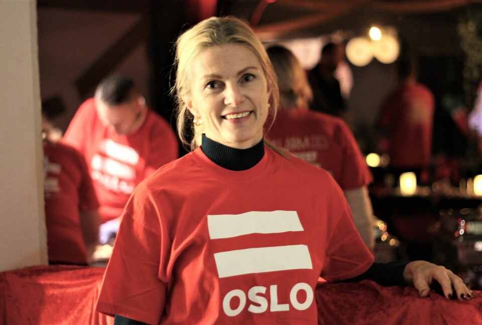 Lena Nymo Helli er daglig leder i AbbVie som arrangerer dette julebordet for femte året på rad. Foto: André Kjernsli