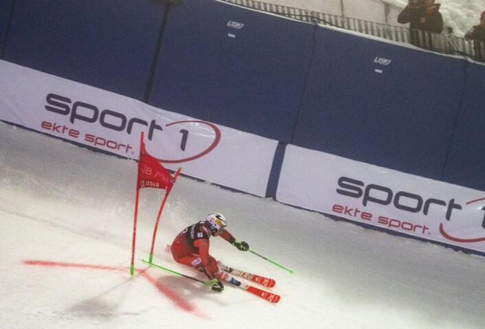 Henrik Kristoffersen blir en av løperne publikum kan se under parallellslalåmen i Holmenkollen 1. nyttårsdag. Foto: Torstein Bøe / NTB scanpix Henrik Kristoffersen blir en av løperne publikum kan se under parallellslalåmen i Holmenkollen 1. nyttårsdag. Foto: Torstein Bøe / NTB scanpix