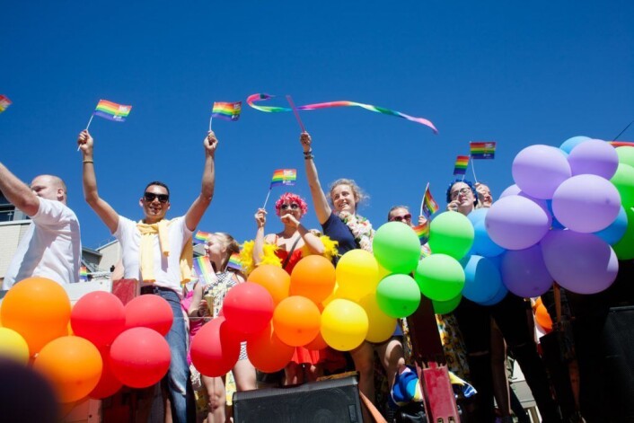 Salam deltar på Pride. Foto: Arkiv/VårtOslo Salam deltar på Pride. Foto: Arkiv/VårtOslo