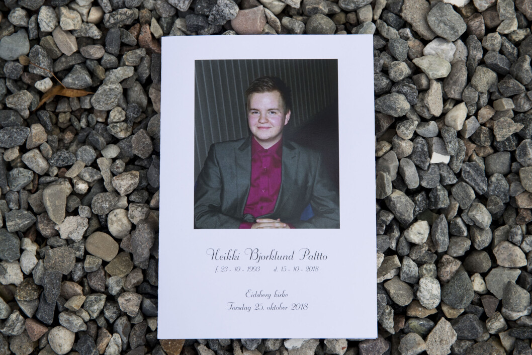 Heikki Bjørklund Paltto ble drept i leiligheten på Majorstuen i oktober. Han ble begravet fra Eidsberg kirke samme måned. Foto: Vidar Ruud / NTB scanpix Heikki Bjørklund Paltto ble drept i leiligheten på Majorstuen i oktober. Han ble begravet fra Eidsberg kirke samme måned. Foto: Vidar Ruud / NTB scanpix