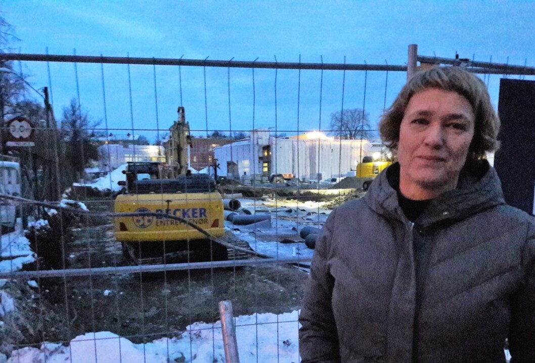 Leder for foreldrenes arbeidsutvalg ved Hasle skole, Pia Bodahl, gleder seg til å se det nye ungdomshuset på Petersborg stå ferdig. Arkivfoto: Anders Høilund Leder for foreldrenes arbeidsutvalg ved Hasle skole, Pia Bodahl, gleder seg til å se det nye ungdomshuset på Petersborg stå ferdig. Arkivfoto: Anders Høilund