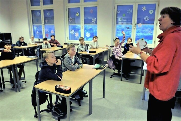 Ordfører Marianne Borgen var svært imponert over miljøengasjementet hos Ila-elevene. Foto: Christian Boger
