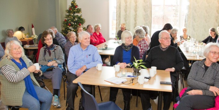 Fullt hus og god stemning da Frogner Seniorarena åpnet i Slemdalsveien. Foto: Hans Magnus Borge Fullt hus og god stemning da Frogner Seniorarena åpnet i Slemdalsveien. Foto: Hans Magnus Borge