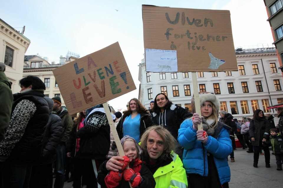 Mange barnefamilier demonstrerte i Oslo lørdag. Foto: André Kjernsli