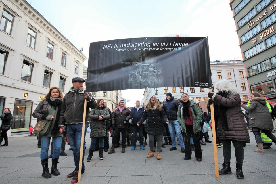 Alvorlig budskap, men også mye smil og godt humør hos demonstrantene på vei til Stortinget. Foto: André Kjernsli