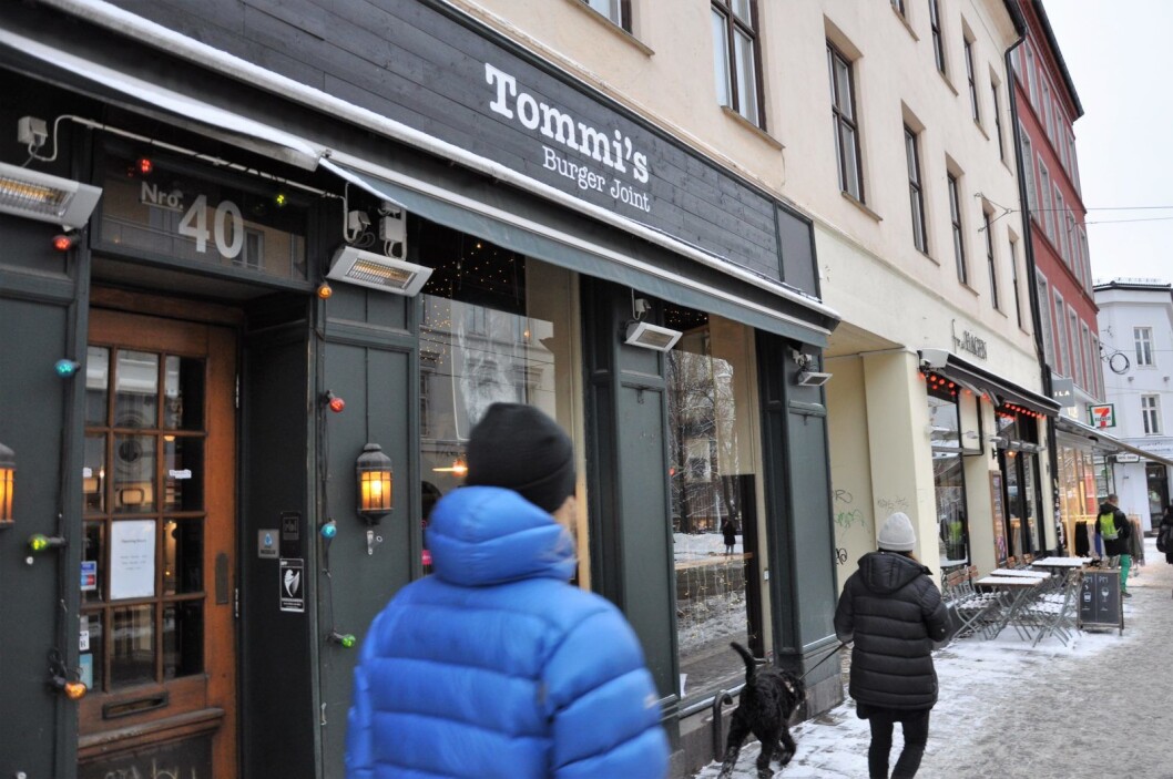 Tidligere holdt restauranten Bistro Brocante til i lokalene som nå er overtatt av Tommi`s Burger Joint. Nedenfor, i samme bygård, ligger Fru Hagen. Foto: Arnsten Linstad Tidligere holdt restauranten Bistro Brocante til i lokalene som nå er overtatt av Tommi`s Burger Joint. Nedenfor, i samme bygård, ligger Fru Hagen. Foto: Arnsten Linstad