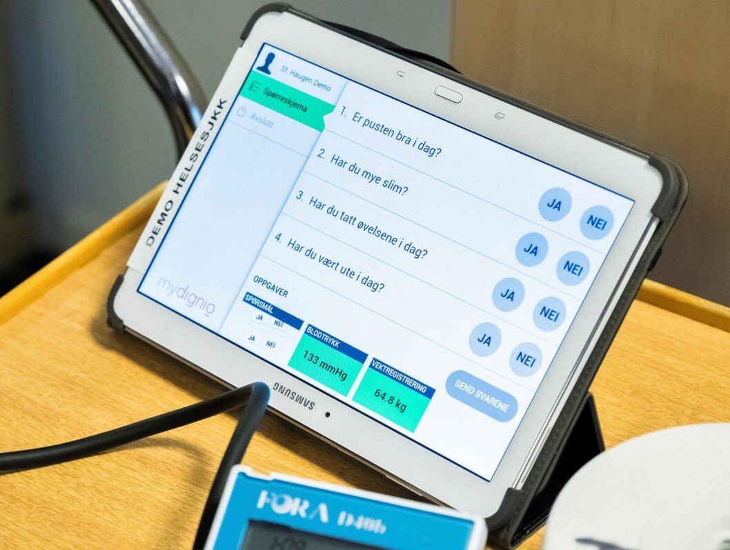 Det finnes mye digital helseteknologi som allerede benyttes i hjemmetjenesten. Men SVs Ivar Johansen spør i debattinnlegget om Oslo kommune kan lære av private som for eksempel leverer matvarer på døra. Illustrasjonsfoto: Ole Gunnar Onsøien / NTB Scanpix Det finnes mye digital helseteknologi som allerede benyttes i hjemmetjenesten. Men SVs Ivar Johansen spør i debattinnlegget om Oslo kommune kan lære av private som for eksempel leverer matvarer på døra. Illustrasjonsfoto: Ole Gunnar Onsøien / NTB Scanpix
