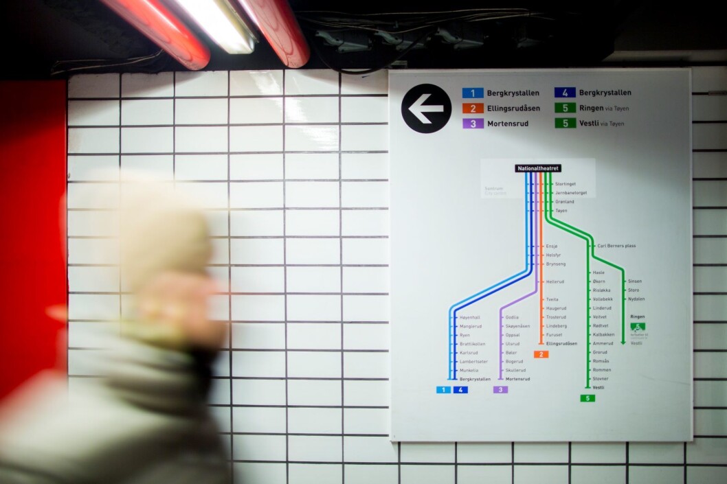 For å ta unna den økte trafikken på T-banen må det bygges et nytt spor fra øst til vest i byen. Men hvor skal traséen gå? Foto: Vegard Wivestad Grøtt / NTB scanpix For å ta unna den økte trafikken på T-banen må det bygges et nytt spor fra øst til vest i byen. Men hvor skal traséen gå? Foto: Vegard Wivestad Grøtt / NTB scanpix
