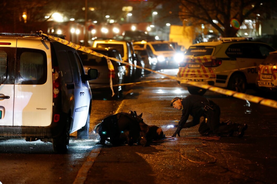 Politiet har fått melding om at det har blitt avfyrt skudd utendørs på Bogerud i Oslo Foto: Cornelius Poppe / NTB scanpix Politiet har fått melding om at det har blitt avfyrt skudd utendørs på Bogerud i Oslo Foto: Cornelius Poppe / NTB scanpix