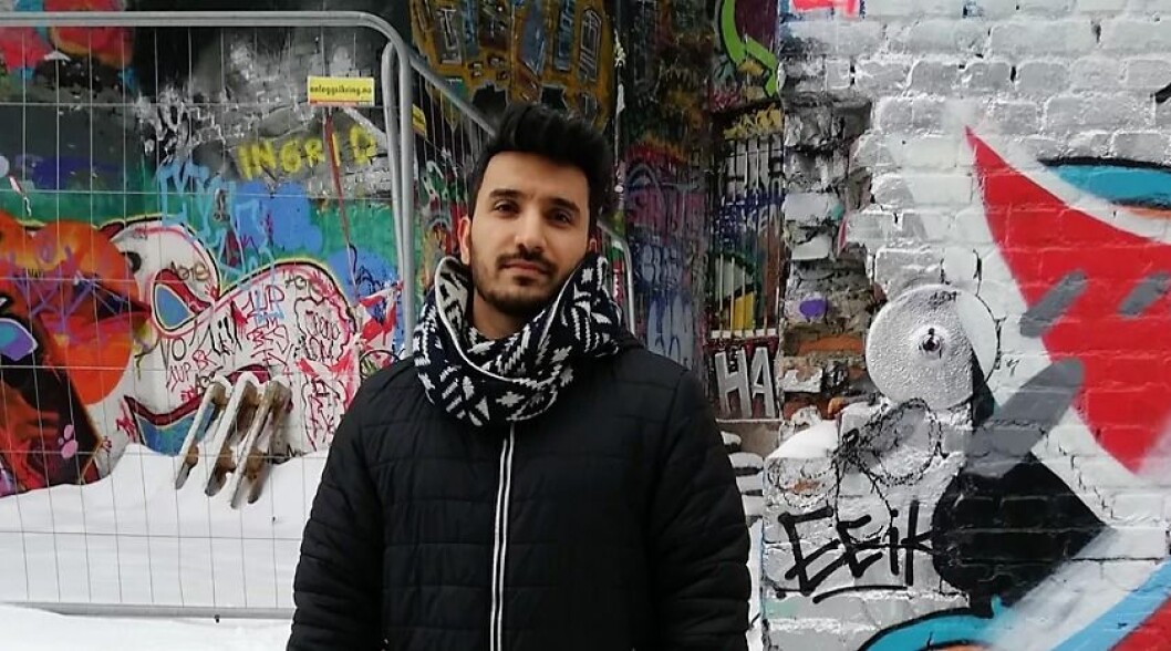 Leder for Rødt I Oslo, Siavash Mobasheri, mener det er en skandale at byrådet nå vurderer å tillate hjørnegården i Hausmanns gate 42. Foto: Elin Volder Rutle / Rødt Leder for Rødt I Oslo, Siavash Mobasheri, mener det er en skandale at byrådet nå vurderer å tillate hjørnegården i Hausmanns gate 42. Foto: Elin Volder Rutle / Rødt