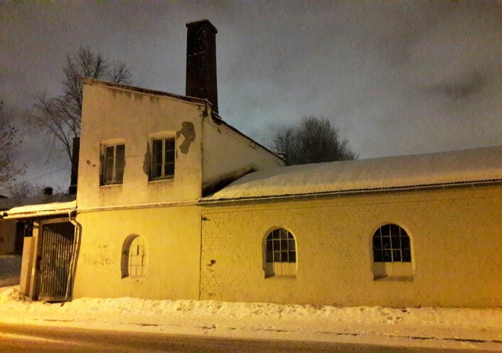 Den gamle Sotfabrikken ligger tom og ubrukt. Foto: Anders Høilund