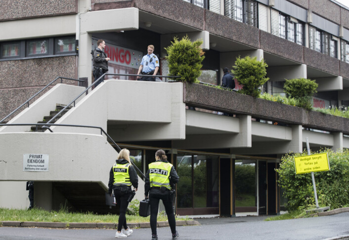 Politiet ser voldsepisoden på Tøyen mandag 4. februar i år i sammenheng med rettssaken etter et macheteangrep på Ensjø sommeren 2017. Foto: Berit Roald / NTB scanpix Politiet ser voldsepisoden på Tøyen mandag 4. februar i år i sammenheng med rettssaken etter et macheteangrep på Ensjø sommeren 2017. Foto: Berit Roald / NTB scanpix