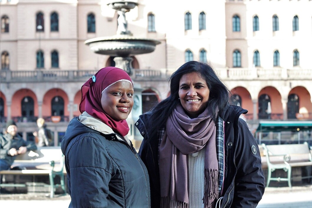 Faridah S. Nabaggala og Calista Rasanayagam har begge barn med funksjonsnedsettelser, som de har måttet kjempe for. Foto: André Kjernsli Faridah S. Nabaggala og Calista Rasanayagam har begge barn med funksjonsnedsettelser, som de har måttet kjempe for. Foto: André Kjernsli