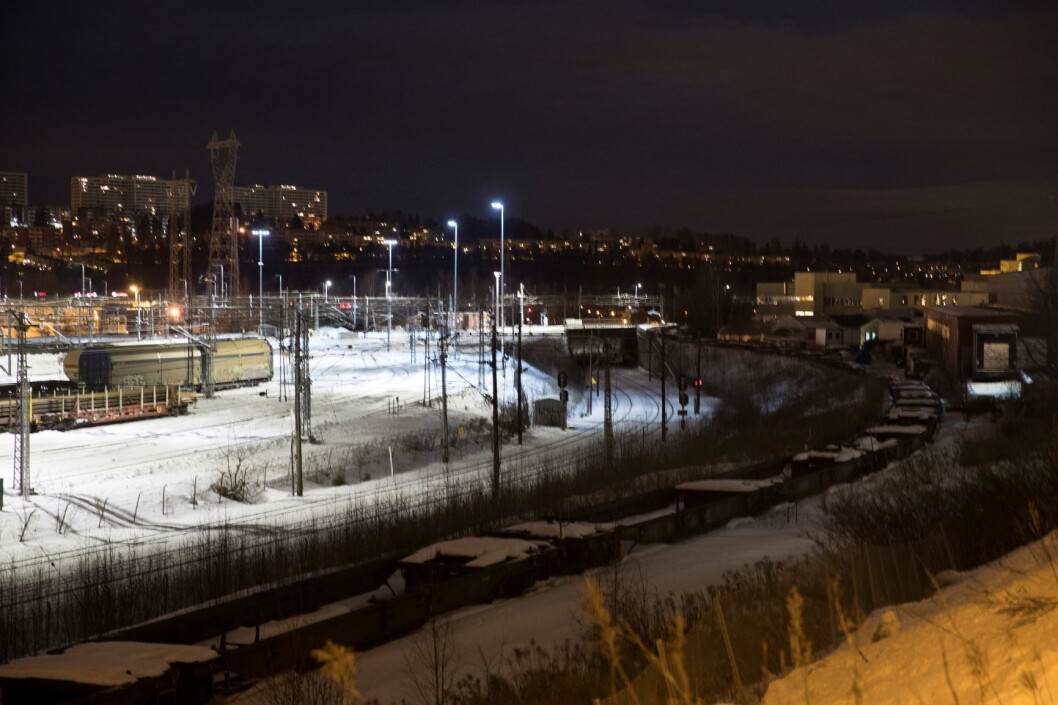 To personer omkom etter å ha blitt påkjørt av toget på Alnabru. Foto: Terje Bendiksby / NTB scanpix To personer omkom etter å ha blitt påkjørt av toget på Alnabru. Foto: Terje Bendiksby / NTB scanpix