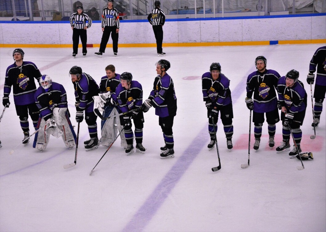 Onsdagens seier over Gjøvik betyr at Grüner hockey mest sansynlig spiler kvalifisering til Get-ligaen i ishockey neste sesong. Foto: Christian Boger Onsdagens seier over Gjøvik betyr at Grüner hockey mest sansynlig spiler kvalifisering til Get-ligaen i ishockey neste sesong. Foto: Christian Boger