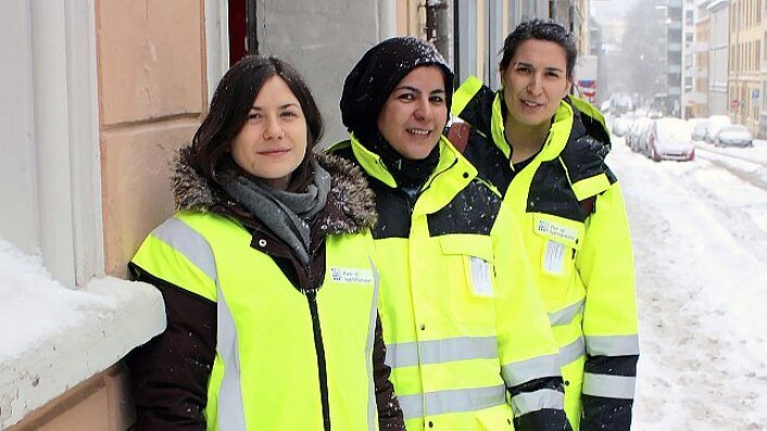 Dette trekløveret trålet Oslos Escape Rooms for å kontrollere brannsikkerheten. F.v.: Spesialrådgiver Oda Sebusæter, senioringeniør Raheleh Rahmati og prosjektingeniør Ragnhild Ertshus.<br />Foto: Kristin Nilsen Dette trekløveret trålet Oslos Escape Rooms for å kontrollere brannsikkerheten. F.v.: Spesialrådgiver Oda Sebusæter, senioringeniør Raheleh Rahmati og prosjektingeniør Ragnhild Ertshus.<br />Foto: Kristin Nilsen
