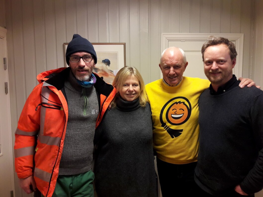 Sentrale personer i Bydelsrusken. Fra venstre: arbeidsleder Ivar Røe, spesialkonsulent Kari Nygren, Ruskengeneral Jan Hauger og avdelingsleder Håkon Nesheim. Foto: Anders Høilund Sentrale personer i Bydelsrusken. Fra venstre: arbeidsleder Ivar Røe, spesialkonsulent Kari Nygren, Ruskengeneral Jan Hauger og avdelingsleder Håkon Nesheim. Foto: Anders Høilund