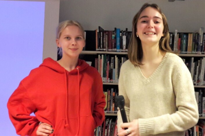Leah Kristoffersen Larsen og Julia Sørgaard startet elevlaget, og senere firmaet Rent hav, ren framtid. Foto: Anders Høilund Leah Kristoffersen Larsen og Julia Sørgaard startet elevlaget, og senere firmaet Rent hav, ren framtid. Foto: Anders Høilund