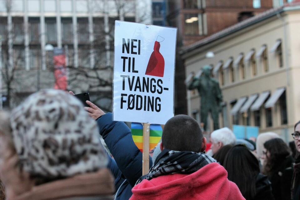Nei til tvangsføding. Foto: André Kjernsli