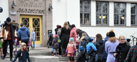 Etter ti måneder uten bibliotek gikk Løkka-folket «mann av huse» ved nyåpningen