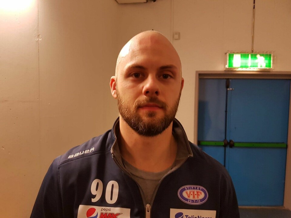 VIF hockeys Daniel Sørvik er revansjelysten foran neste kamp mot Asker. Foto: André Kjernsli