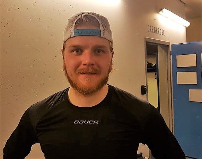 — Vi har bra energi i laget, mener kveldens bestemann, VIFs Andreas Heier. Foto: André Kjernsli — Vi har bra energi i laget, mener kveldens bestemann, VIFs Andreas Heier. Foto: André Kjernsli
